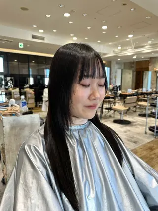 ロング レイヤー/艶カラー 韓国/石戸谷海斗のヘアスタイル