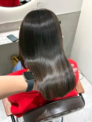 ミディアム 💖褒められサラ艶髪 💖髪質改善💖本木のヘアスタイル