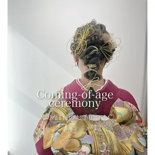 ロング ヘアアレンジ GRANLUSSO 〜グランルッソ駅前店所属・木口 嘉美のヘアスタイル