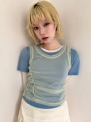 ミディアム 💈ishizuka seiji💈のヘアスタイル