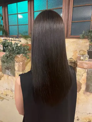 ロング カラー クレドガーデン川口所属・吉村 初菜のヘアスタイル