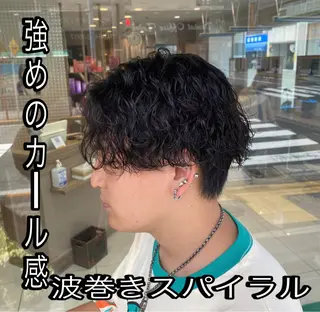 パーマ メンズ 【メンズパーマ✨️ フェザーパーマ】岩城のヘアスタイル