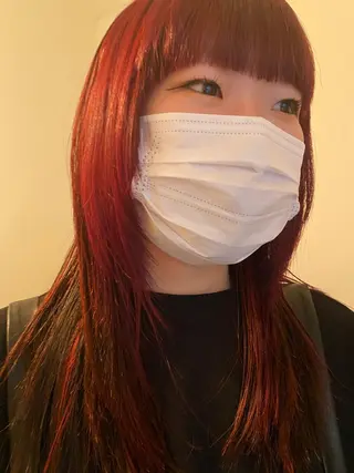 ロング カラー ウツワ所属・田中 南帆のヘアスタイル