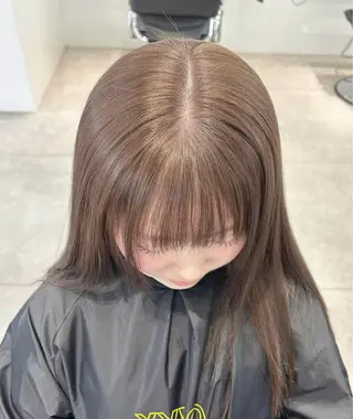 ロング カラー 🌊海外ハイライト リタッチ/グレー系のヘアスタイル