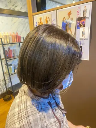 ショート カラー 透明感カラー/韓国 ヘア🩶yuri🩵のヘアスタイル