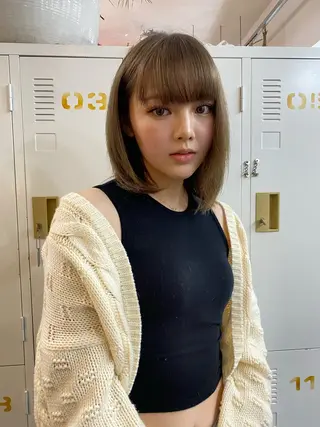 ミディアム カラー YURAGI🌿 SAKIのヘアスタイル