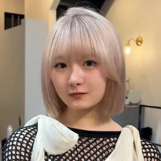 ショート みさき/パーマ/ハ イトーン指名No.1のヘアスタイル