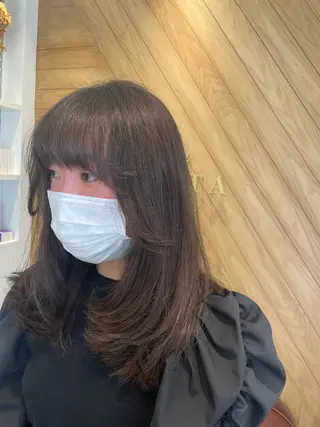セミロング 鈴村 大介のヘアスタイル