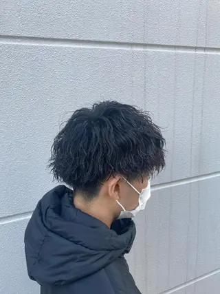 ミディアム メンズパーマ特化/ 町田甲陽✨のヘアスタイル