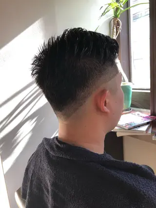 ショート メンズ シェアサロン ルレイルのヘアスタイル