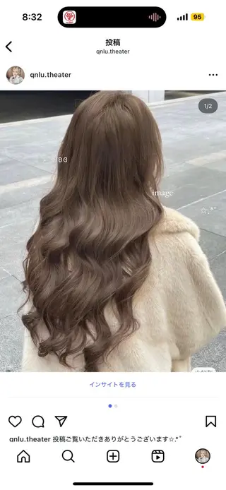ロング 透ける透明感カラー 🩶anju🪽ྀིのヘアスタイル