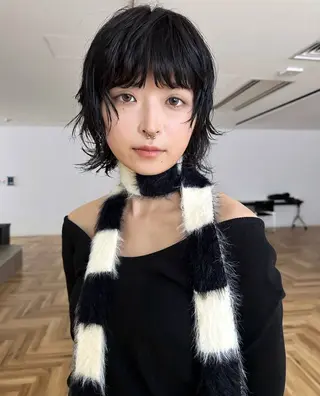 ショート パーマ 榛地 渉馬のヘアスタイル