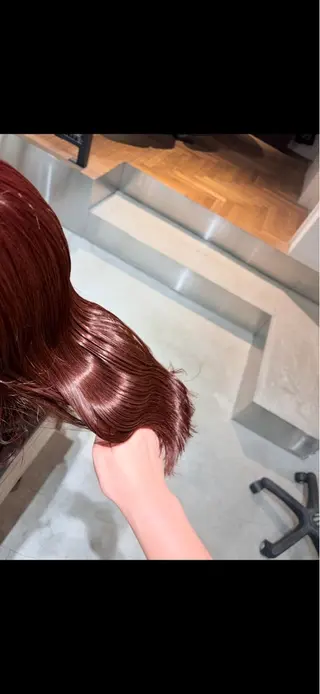 セミロング カラー 大参 花のヘアスタイル