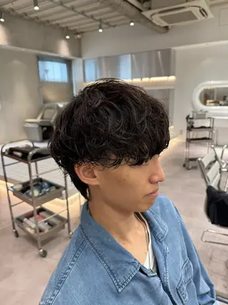 パーマ メンズ ブリーチ/パーマ特化 片平和寿のヘアスタイル