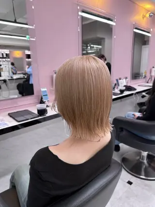 カラー 🤍海外girl🤍 ベージュ/ALISAのヘアスタイル