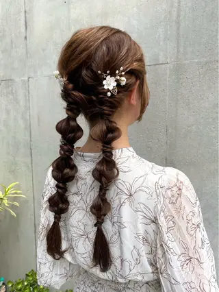 ロング ヘアアレンジ 栗崎 菜弥のその他イメージ