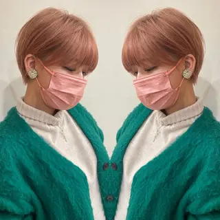 ショート カラー 京都大人女性ショート 徒歩1分/秋山のヘアスタイル