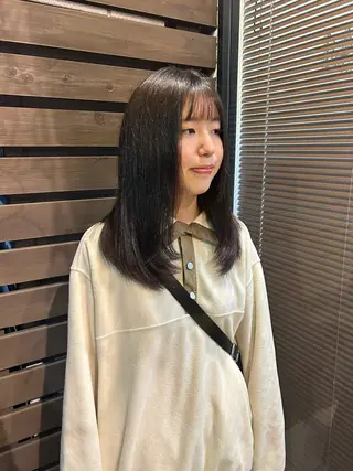 ロング ボブ/ショートボブ/ 縮毛矯正/吉川清保のヘアスタイル