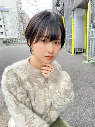 ショート カラー lab.by ioe中崎店所属・中北篤志 ショートボブのヘアスタイル