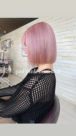 ショート カラー 黒田瀬奈/ボブ まろやかベージュのヘアスタイル