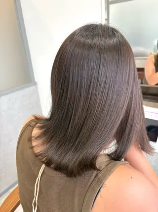 ロング カラー 暖色＊ベージュ ＊くらたあやかのヘアスタイル