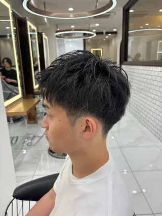 メンズ 白髪ぼかし/白髪 メッシュ/ゆうとのヘアスタイル