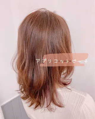 ミディアム カラー ヘアアレンジ パーマ×ウルフカット koya☆のヘアスタイル