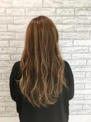 セミロング カラー NYNY四條畷店 森 亮人のヘアスタイル