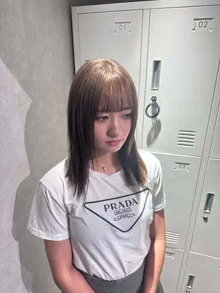 セミロング HARUKI🏔️/ メンズ/透け感カラーのヘアスタイル