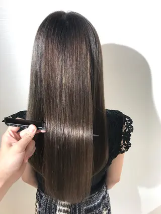 ロング カラー パーマ ヘアアレンジ 🥇髪質改善🥇 polon代表鵜澤のヘアスタイル