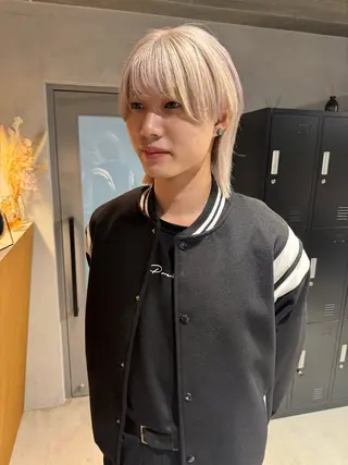 ミディアム カラー パーマ ヘアアレンジ メンズ メンズ特化 しゅうへいのヘアスタイル