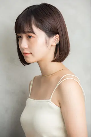 ショート 巻けるケア縮毛矯正✨ ケアカラー✨山下のヘアスタイル