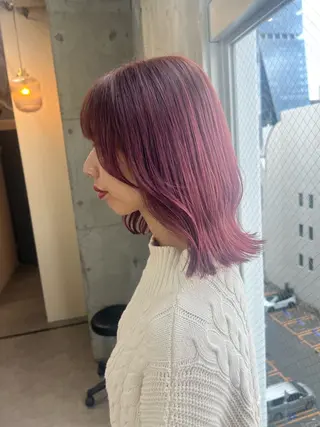 ミディアム カラー Ayaka🩰🎀 ガーリー/暖色♡のヘアスタイル