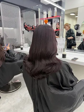 セミロング カラー ヘアアレンジ 🎀Girly艶髪カ ラー🎀Harukaのヘアスタイル