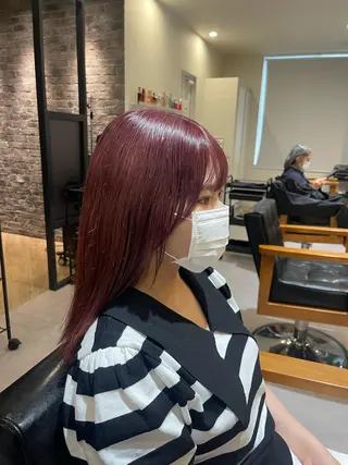 セミロング カラー 年間2000名以上 担当🔶三浦翔/長町のヘアスタイル