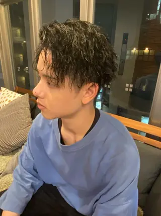 パーマ ヘアアレンジ メンズ men'slapis YUTOのヘアスタイル