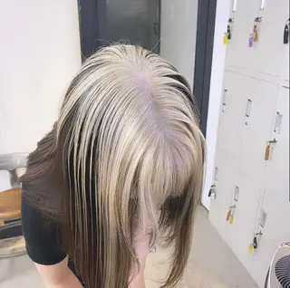 ロング カラー パーマ ヘアアレンジ メンズ キッズ ネイル マツエク・マツパ アイブロウ 暖色系/透明感 治野心のヘアスタイル