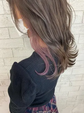 ミディアム カラー Eleanor立川北口所属・🦋YUI 髪質改善 ブリーチ　着付け🦋のヘアスタイル