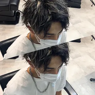 ショート パーマ メンズ AI TOKYO  横浜店所属・メンズ支持数No.1 👑リュウ👑のヘアスタイル