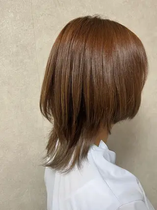 ミディアム カラー MIKOTO/マンツ ーマン/髪質改善🤎のヘアスタイル