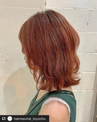 ミディアム カラー メッシュ&パーマ特化 🔥山田雄大🔥のヘアスタイル