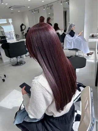 ロング 暖色ツヤカラー♥️/ senri.のヘアスタイル