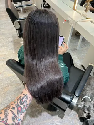 ロング カラー ヘアアレンジ ✨韓国/外国人風✨ 江原巧のヘアスタイル