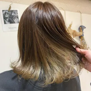 セミロング 長井 麻帆のヘアスタイル