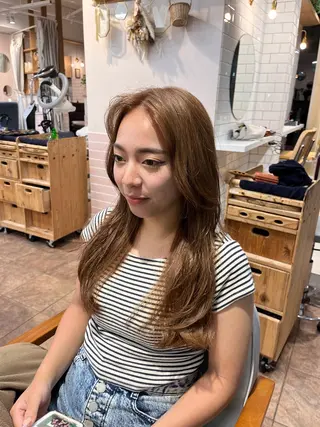 ロング カラー 🎀みさき🎀 韓国レイヤー ボブ♡のヘアスタイル