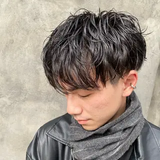 パーマ メンズ 透明感カラー🌿 ｛door｝髙橋輝のヘアスタイル