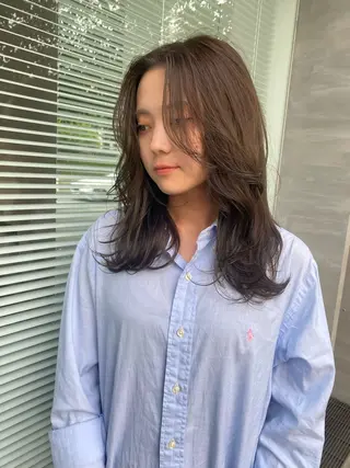 セミロング カラー qpula所属・qpula misuzuのヘアスタイル