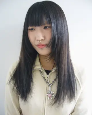 ロング ケアパーマ/ブリーチ daisukeのヘアスタイル