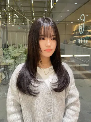 ロング hina☺︎ 髪質改善/ストレートのヘアスタイル