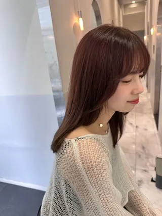 ロング カラー IVE所属・ブリーチなし🤍 渋谷／原島杏奈のヘアスタイル